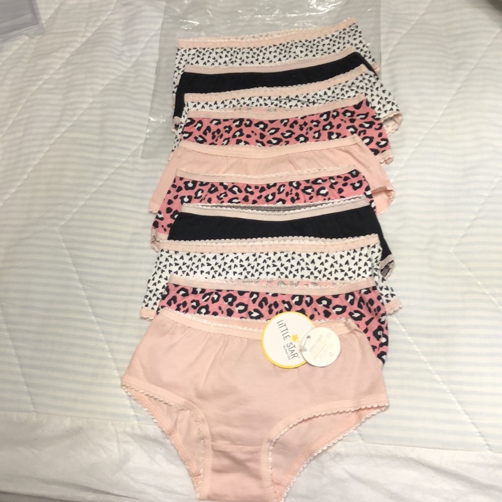 Little Girl Undies…Cute as a button Fabric Print 4/5T.